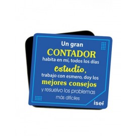 Imán “Un gran contador” Azul