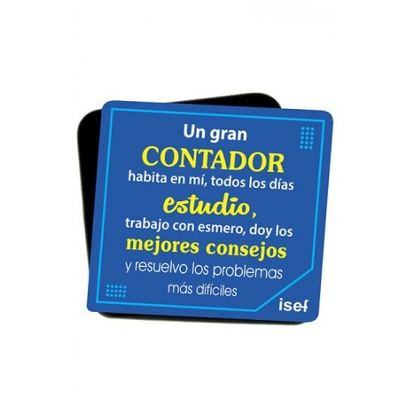 Imán “Un gran contador” Azul